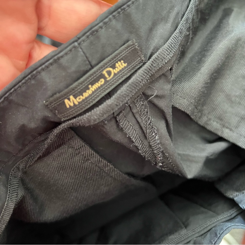 Massimo Dutti Navy Blue Pants Size 8 - Picture 3 of 6